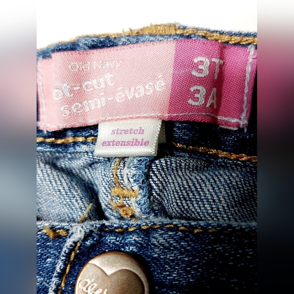 3T Old Navy Adjustable Waist Flare Leg Denim Jeans - Picture 5 of 6